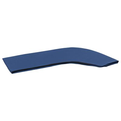 vidaXL Bimini tenda s 4 loki mornarsko modra 243x(230-244)x137 cm