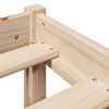 vidaXL Posteljni okvir brez vzmetnice 140x190 cm trdna borovina
