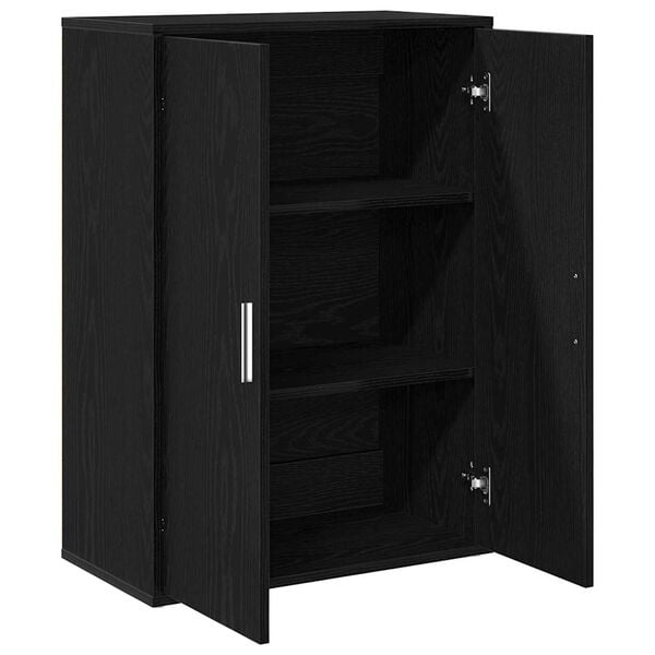 vidaXL Strani šal Črna Orehovina 60 x 31 x 84 cm Konstruiran les