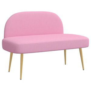 vidaXL Oblazinjena klop z naslonom Roza 110 x 60 x 76 cm