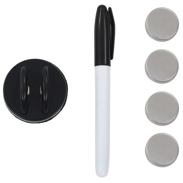 vidaXL Stenska magnetna tabla iz stekla 60x60 cm