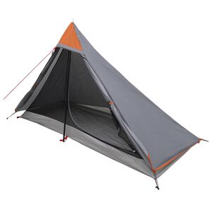 vidaXL &Scaron;otor za pohodni&scaron;tvo Siva in oranžna 222 x 85 x 125 cm