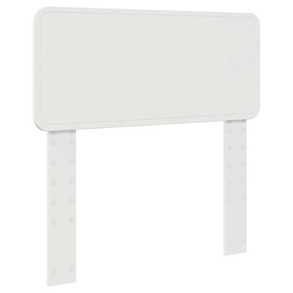 vidaXL Vzglavje Bela 75 cm Konstruiran les