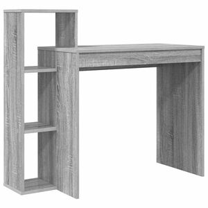 vidaXL Miza Siva Sonoma Inženirski les 100 x 40 x 90 cm