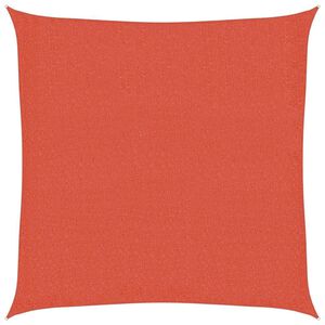 vidaXL Senčno jadro 160 g/m&sup2; kvadratno terakota 2,5x2,5 m HDPE