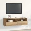 vidaXL TV stenska omara artisan hrast 100 x 30 x 30 cm Konstruiran les