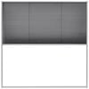 vidaXL Plise komarnik za okna aluminij 120x120 cm
