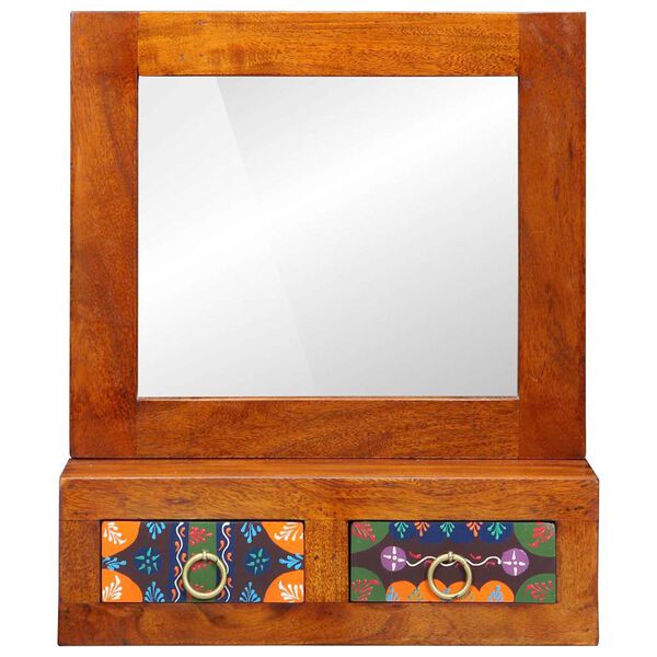 vidaXL Omarica na steni Rjava 40 x 20 x 50 cm Trden akacijev les