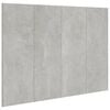 vidaXL Posteljno betonsko sive 120x1,5x80 cm konstruiran les