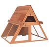 vidaXL Zajčnik 152x127x109,5 cm trden les jelke