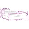 vidaXL Otomanski posteljni okvir z vzmetnico temno zelena 180x200cm