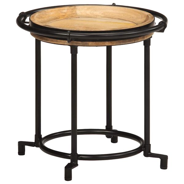 vidaXL 2 kosa stranske mize Solid Wood Mango