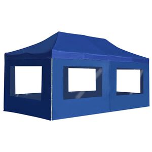 vidaXL Profesionalni &scaron;otor za zabave aluminij 6x3 m moder