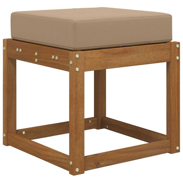 vidaXL Zunanja sedežna blazina Taupe 40 x 40 x 8 cm 100% poliester