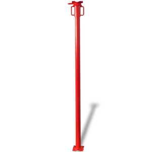 vidaXL Acrow prop Rdeča 280 x 12 x 12 cm Jeklo s slikarsko obdelavo