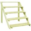 vidaXL Stojalo za rastline 80x80x80 cm impregnirana borovina