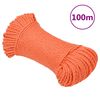 vidaXL Delovna vrv oranžna 6 mm 100 m polipropilen