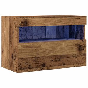 vidaXL TV stenska omara Z LED Star les 60 x 30 x 40 cm Konstruiran les