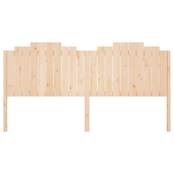 vidaXL Posteljno vzglavje 206x4x110 cm trdna borovina