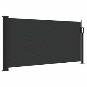vidaXL Zložljiva stranska tenda črna 100x300 cm