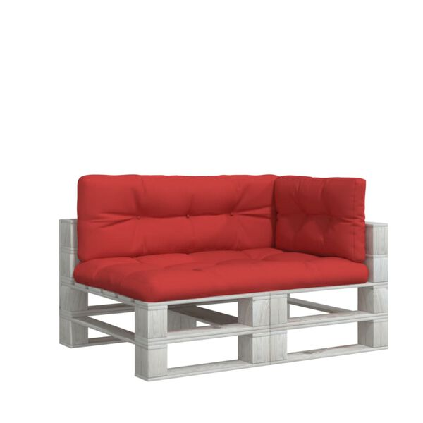 vidaXL Blazine za palete 3 kosi rdeče blago