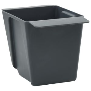 vidaXL Cvečni zaboji za euro palete 12 kos Siva 13,5 x 9 x 9,5 cm