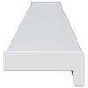 vidaXL Okenski nadstre&scaron;ek Bela 120 x 15 x 4,5 cm PVC