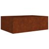 vidaXL Vrtna visoka greda 120x80x40 cm corten jeklo