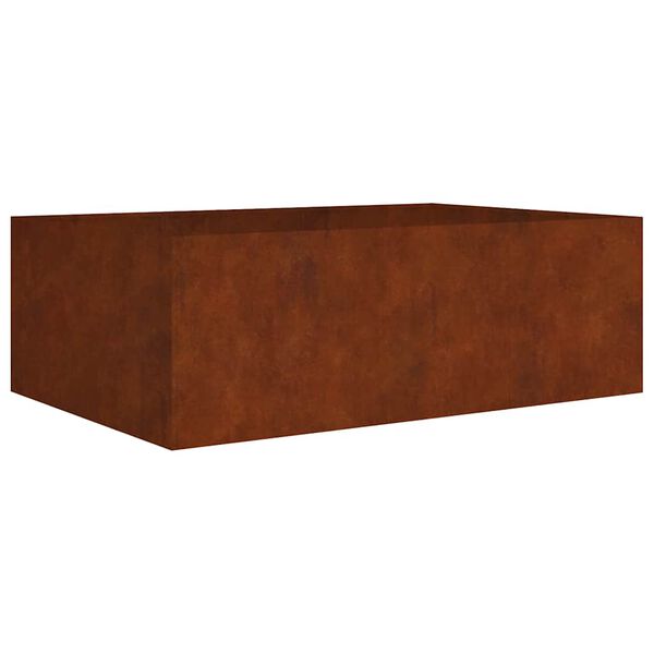 vidaXL Vrtna visoka greda 120x80x40 cm corten jeklo