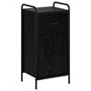 vidaXL Strani &scaron;al Črni hrast 97 x 33 x 81 cm Inženirski les