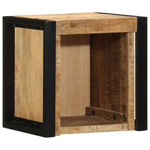 vidaXL Nočna omarica 40x35x40 cm Masivni neobdelan les Mango
