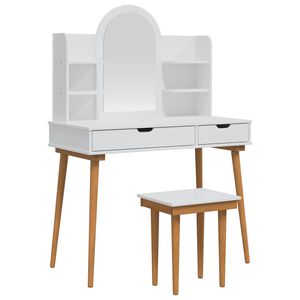 vidaXL Komplet toalet FAUSKE 5 kos Bela 100 x 50 x 143 cm