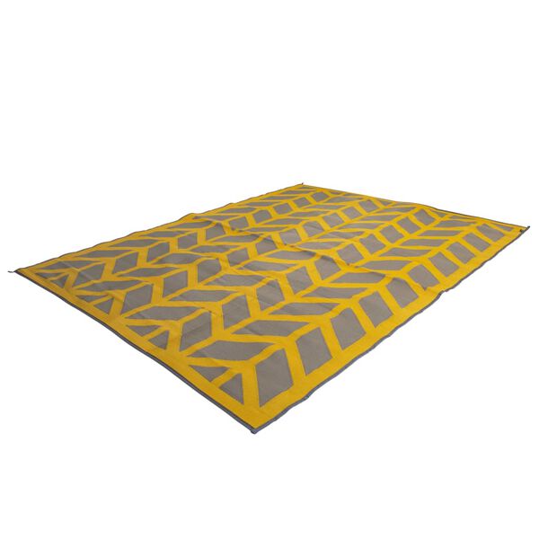 Bo-Camp Zunanja preproga Chill mat Flaxton 2,7x2 m L oker rumena