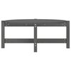 vidaXL Klubska mizica siva 87x48x35 cm trdna borovina