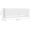 vidaXL Garderobna omara bela 100x32,5x35 cm iverna pl.