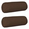 vidaXL Dekorativna blazina 2 kos HEERLEN Rjava &Oslash; 15 x 40 cm Blago