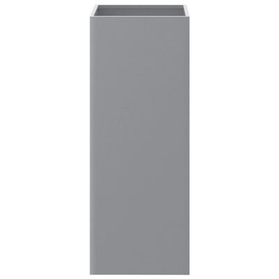vidaXL Cvetlično korito srebrno 32x27,5x75 cm pocinkano jeklo