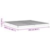 vidaXL Posteljni okvir vo&scaron;čeno rjav 200x200 cm trdna borovina