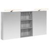 vidaXL Komplet omaric za kopalnico 3 kos 140 x 14,5 x 70 cm