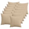 vidaXL Prevleka za blazino 12 kos HEERLEN Taupe 40 x 40 cm korduroy