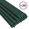 vidaXL Oporni stebri za vrtne rastline 30 kosov zeleni 180 cm jeklo