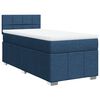 vidaXL Box spring postelja z vzmetnico modra 80x200 cm blago