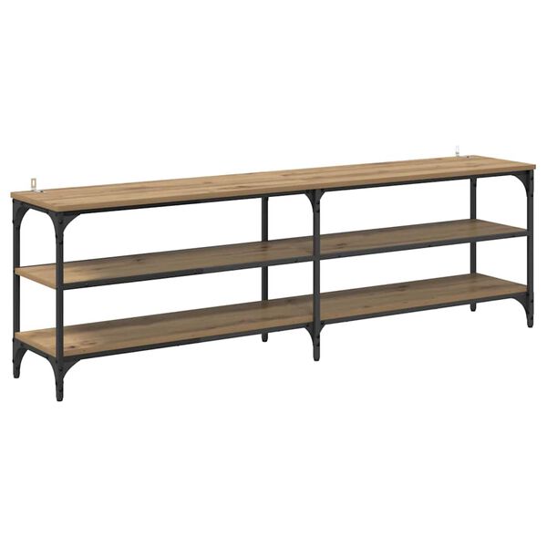 vidaXL TV omarica Umetni hrast 160 x 30 x 50 cm