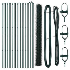 vidaXL Heksagonalna podpora za ograjo 25 x 1,6 m Jeklo s PVC premazom
