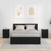 vidaXL Posteljne mize 2 pcs Črna 30,5 x 30 x 43 cm Konstruiran les