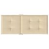 vidaXL Blazine za vrtne stole 2 kosa bež 120x50x3 cm blago