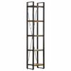 vidaXL Knjižna omara 5-nadstropna 40x30x180 cm trden predelan les