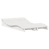 vidaXL Ležalnik 2 kosa bel 205x60x31,5 cm trdna borovina
