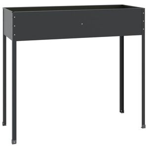 vidaXL Visoka greda antracit 100,5x40,5x90 cm pocinkano jeklo