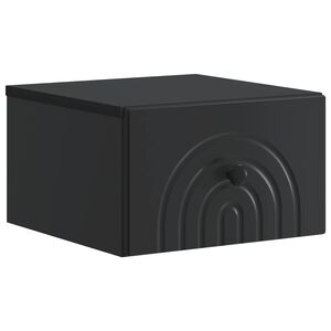 vidaXL Stenski nočni omarici Črna 33 x 34,5 x 20 cm Inženirski les